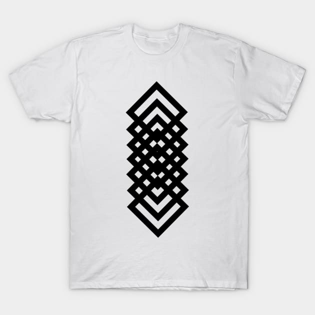 Black squares pattern T-Shirt by SAMUEL FORMAS